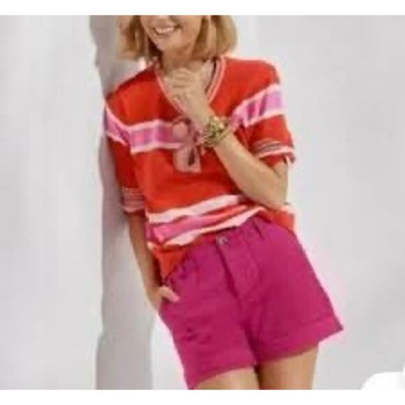 Cabi Pink Rose Violet Pink Canyon Shorts Style 6190, Size 6 - Picture 3 of 7